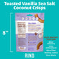 RIND Snacks | Coconut Crisps with Toasted Vanilla & Sea Salt | Dried Fruit Superfood | Snack Chips | Low Carbs | High Fiber | Ke
