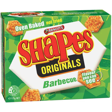Australian Arnott'S Shapes Crackers Barbecue Bbq 175Gram