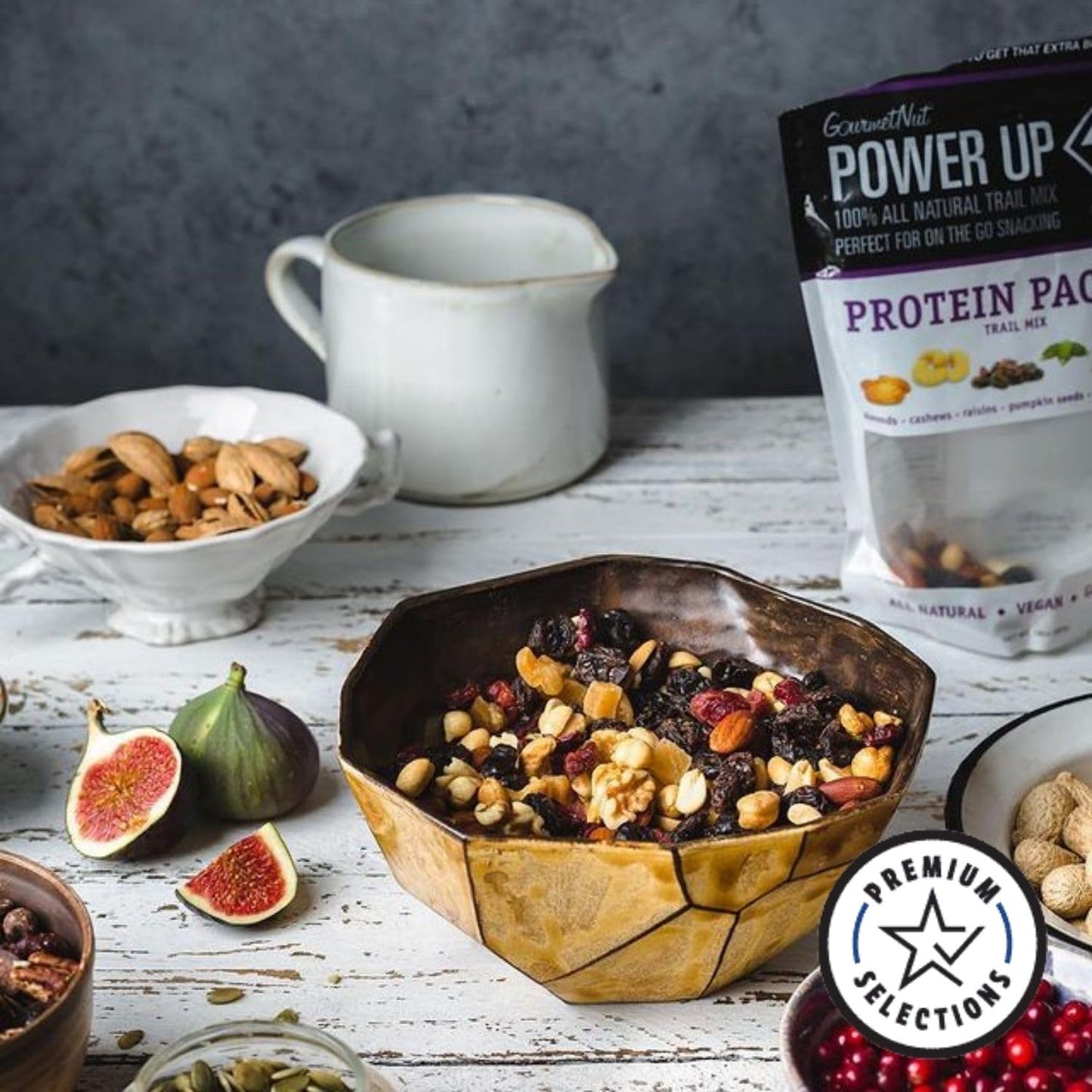 Power Up Trail Mix, Protein Packed, Non-GMO, 14 Ounces (Pack of 6)