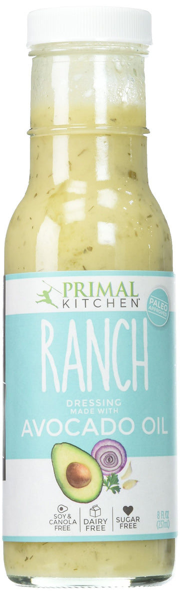 Primal Kitchen Dressing Ranch Avocado Oil, 8 Fl Oz (Pack of 6)