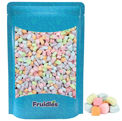 Fruidles Multicolor Mini Dehydrated Marshmallows in Resealable Bag - Mini Marshmallow Bits for Great Toppings (Half-Pound)