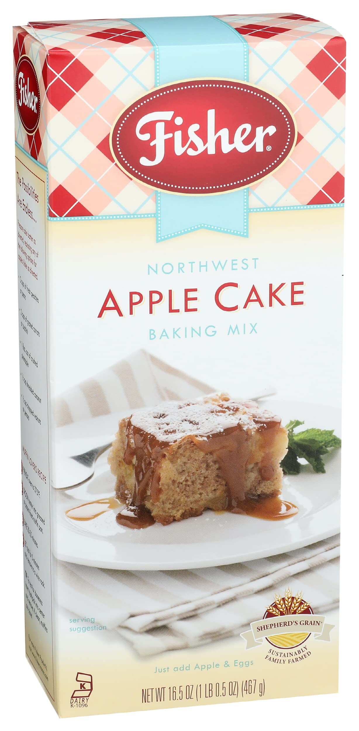Fisher Northwest Apple Cake Mix, 16.5 Oz (Pack Of 3)