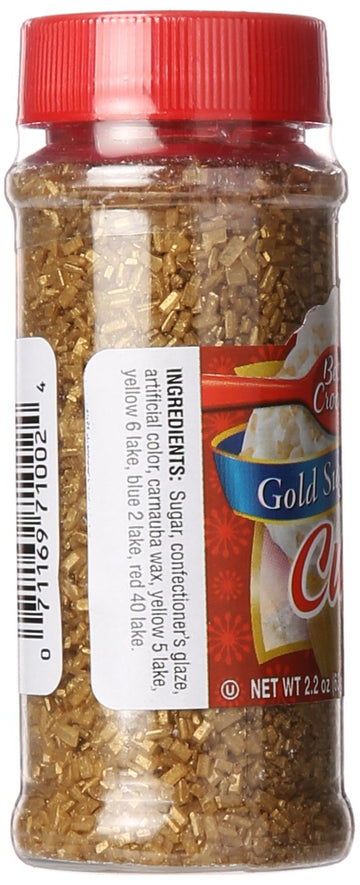 Betty Crocker Decor Sugar, Gold, 2.20 oz