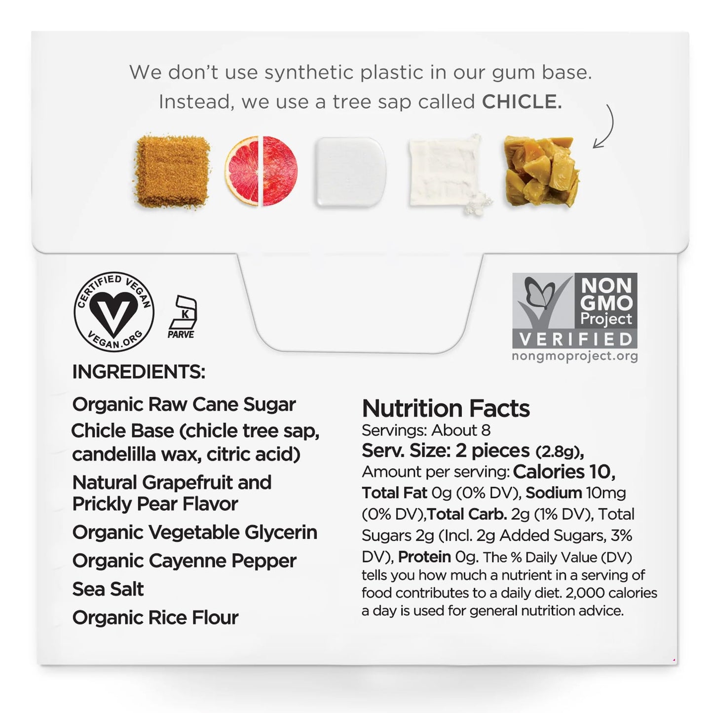 Simply Gum | Grapefruit (Cleanse) | Pack Of Twelve (180 Pieces Total) | Synthetic Free + Aspartame Free + Non Gmo