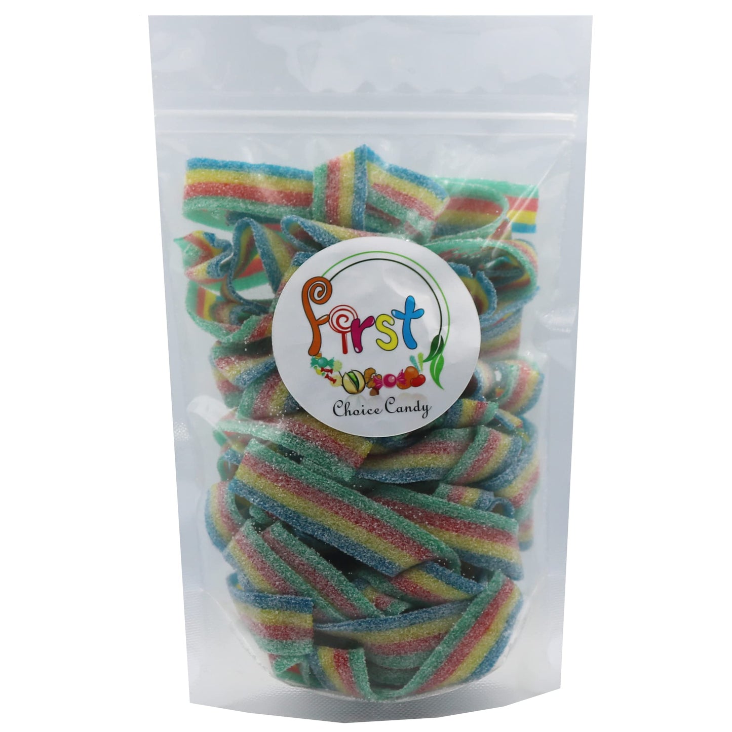 Variety Color Sour Gummy Belts (Rainbow, 1 Lb)