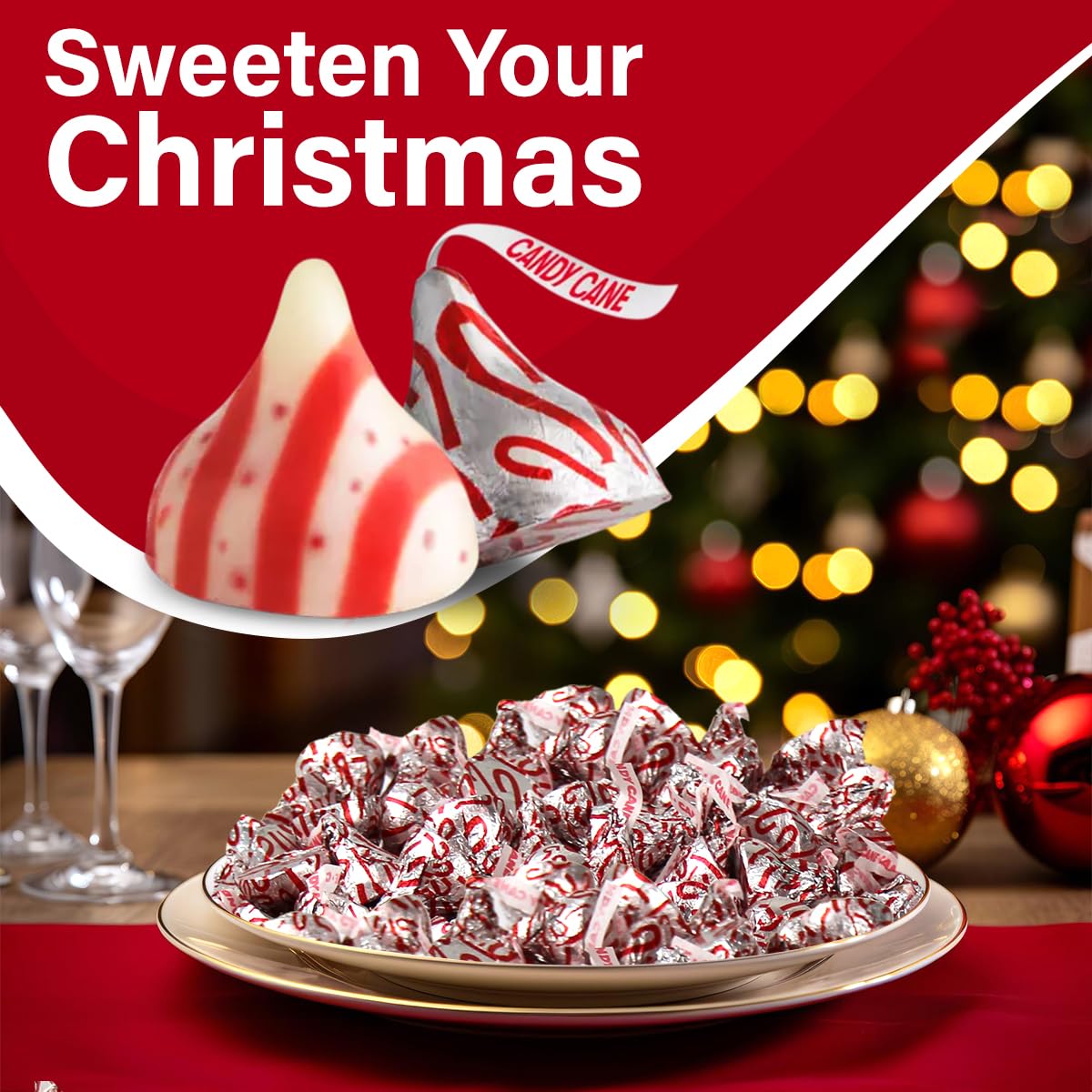 Hershey'Skisses Candy Canes Mint Confection With Stripes And Candy Bits For Winter Chrsitmas Indulgence - Delicious Peppermint C