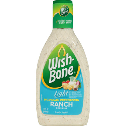 Wish-Bone Light Parmesan Peppercorn Ranch Dressing, 15 FL oz