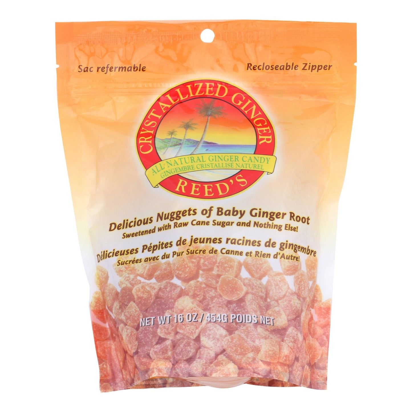 Reeds Crystallized Ginger Candy, 16-Ounce Bag