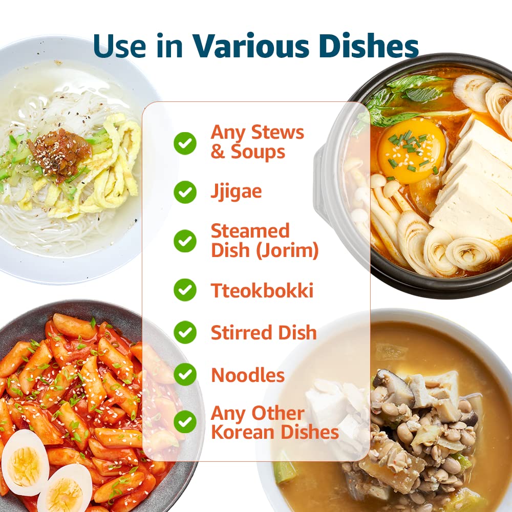 KD Home Seafood Broth Stock Korean Multi-Purpose Instant Soup Base, Made with Anchovy, Crab, Shrimp and Kelp Original Flavor 4.0