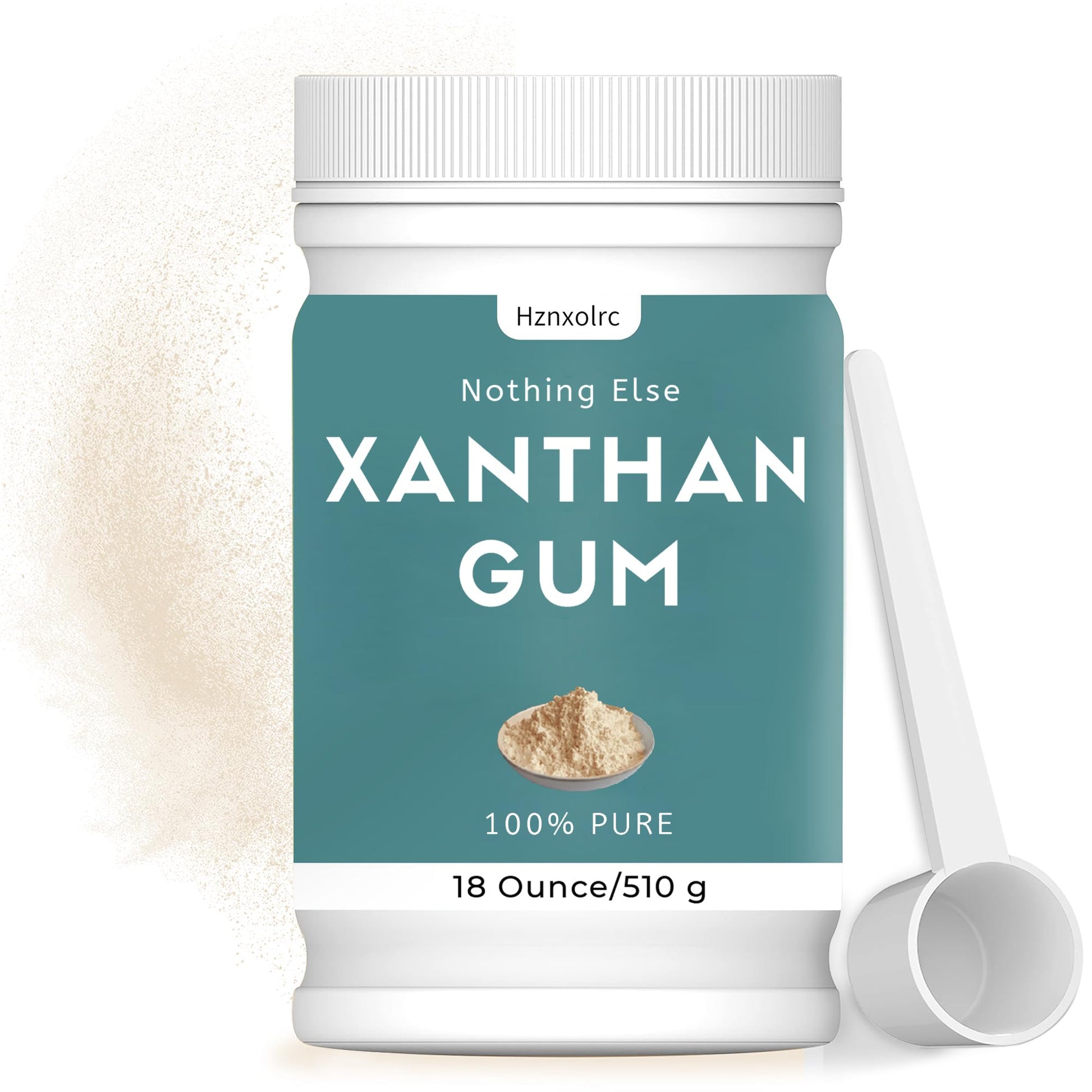 Hznxolrc Xanthan Gum Powder, 18 oz, Gluten Free Thickener for Baking, Ice Cream, Yogurt, Candy