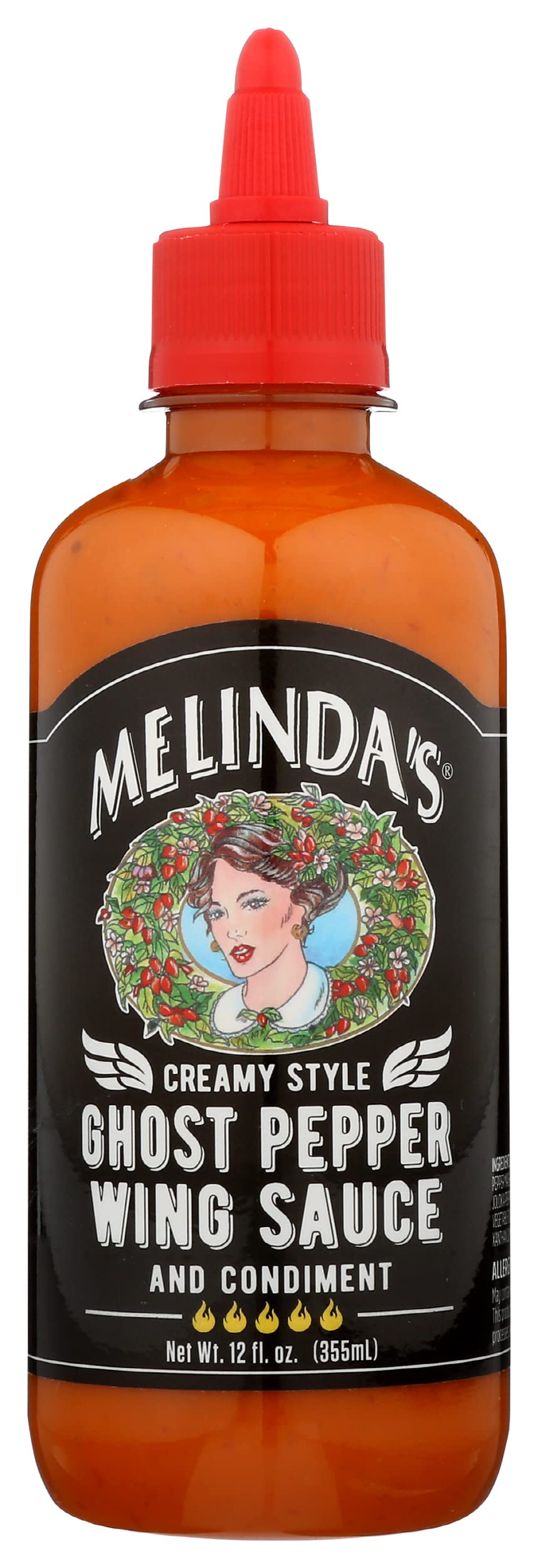 Melindas Creamy Style Ghost Pepper Wing Sauce  12 Ounces (Pack Of 6)