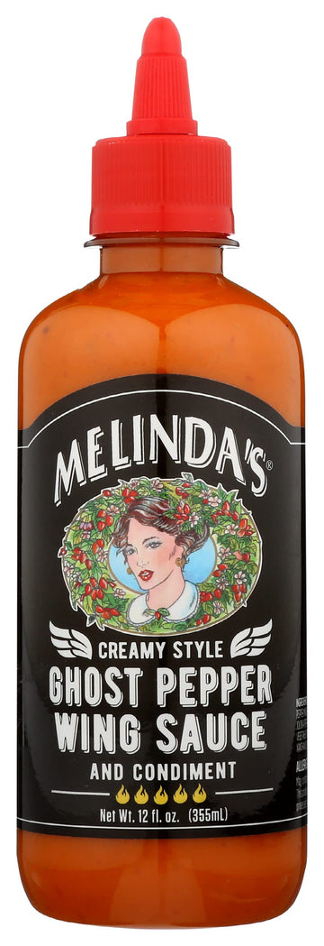 Melindas Creamy Style Ghost Pepper Wing Sauce  12 Ounces (Pack Of 6)