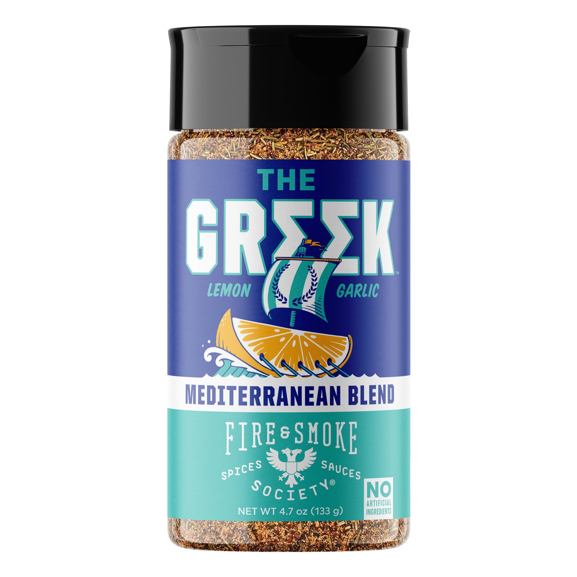 Fire & Smoke Society Greek Seasoning Blend for Fish, Shrimp, Lamb, Pork - 4.7 oz