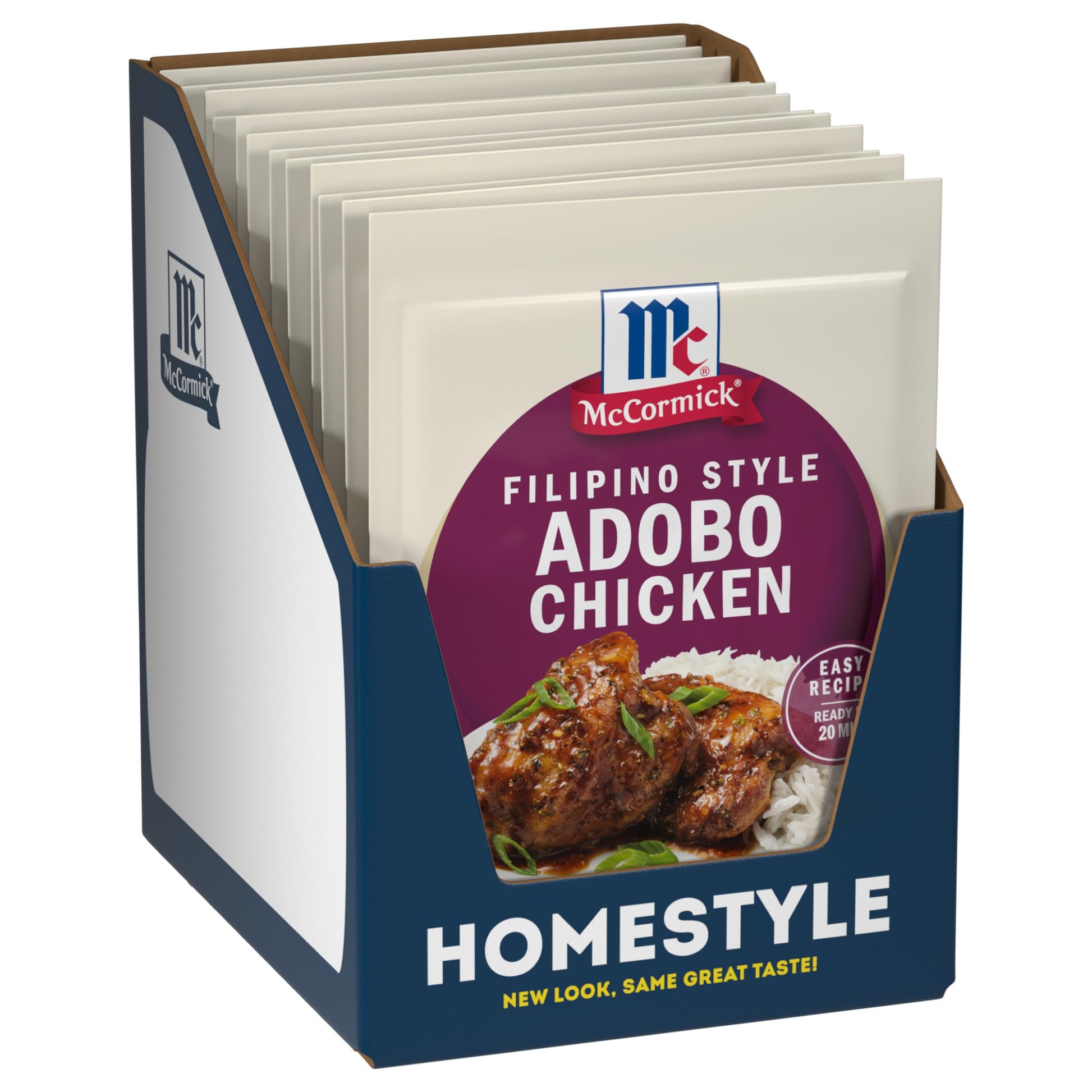 McCormick Seasoning Mix  Filipino Style Adobo Chicken  For Savory  Sweet & Tangy Filipino Style Adobo Chicken in Just 20 Minutes  1.25 oz (Pack of 12)