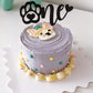 1 Pcs One Cake Topper Black Glitter First Birthday Dog Paw Cake Pick For Puppy Dog Let'S Pawty Theme Baby Shower Kids Boys Girls