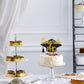 Innoru Glitter Congrats Phd Cake Topper - Congrats Grad - Phd Graduation Party Decorations Black Gold