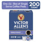Victor Allen Coffee French Roast Single Serve Pods, 200 Count for Keurig K-Cup malt-inspired