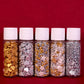 Confect Christmas Sprinkles - Edible Grey, Gold & White Star, Pearl & Flower Mix - 5 Oz Holiday Cake & Cupcake Decorations