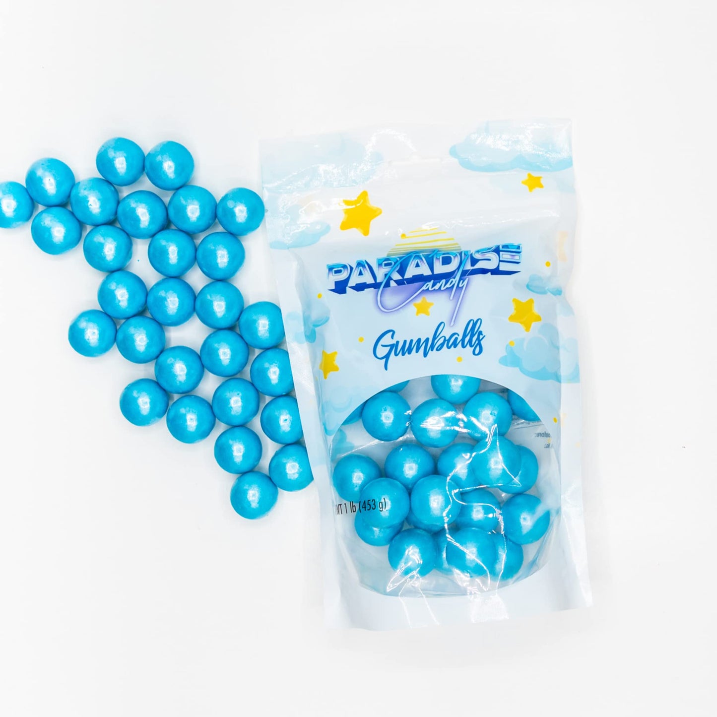 Blue Gumballs - Blue Candy For Baby Shower Candy - Blue Candy For Gender Reveal - Blue Candy For Birthday Party - Blue Candy For