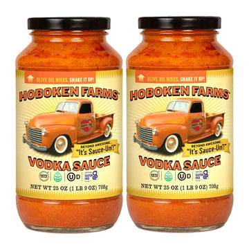 Hoboken Farms Vodka Sauce, No Sugar Added, Low Sodium, Keto, 25oz, Pack of 2