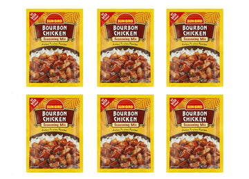 SUNBIRD Bourbon Chicken Seasoning Mix, 1.25 Ounce Packets, Pack of 6