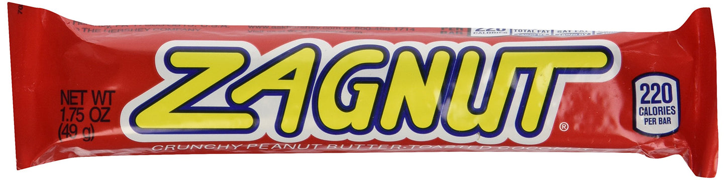 Zagnut Bar, 1.75 Oz, 18 Count