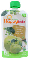 Happy Baby, Baby Food Stage 2 Special Combo Broccoli Pear Pea Organics, 4 Ounce