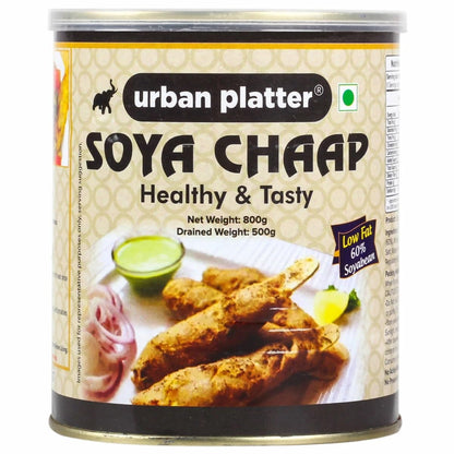 Urban Platter Vegan, Chunks On Stick Soya Chaap In Brine (800 To 500 G)