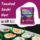 Emerald Cove Silver Grade Organic Pacific Sushi Nori (Dried Seaweed), 50-Count Sheets (Pack of 4)