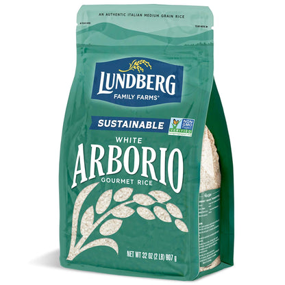 Lundberg White Arborio Rice - Short-Grain White Rice, Creamy Texture for Making Risotto, Rice Pudding, Healthy Food Recipes, Veg