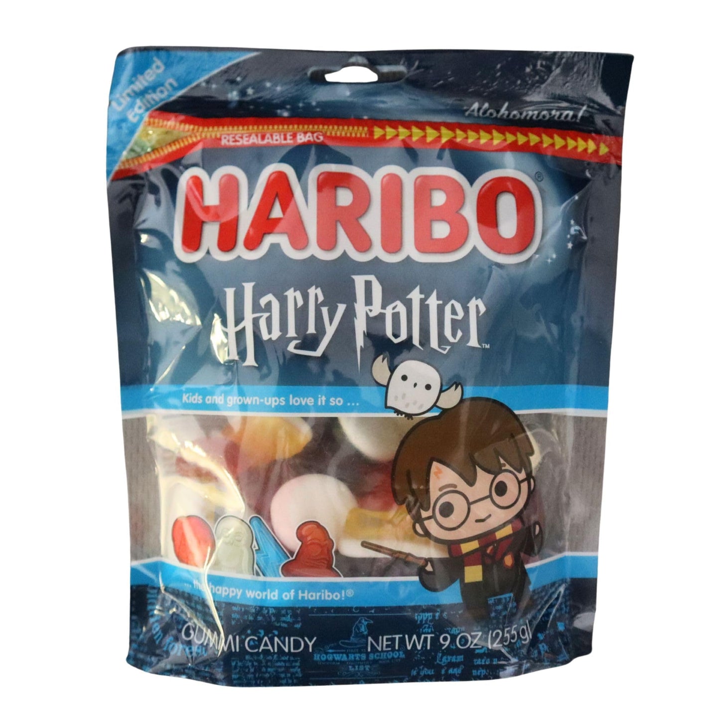 Haribo Harry Potter Gummies - Pack of 2 Bags (9 oz Each) - Halloween Gummy Candy with Magical Shapes - Fruity Chewy Candy for Tr