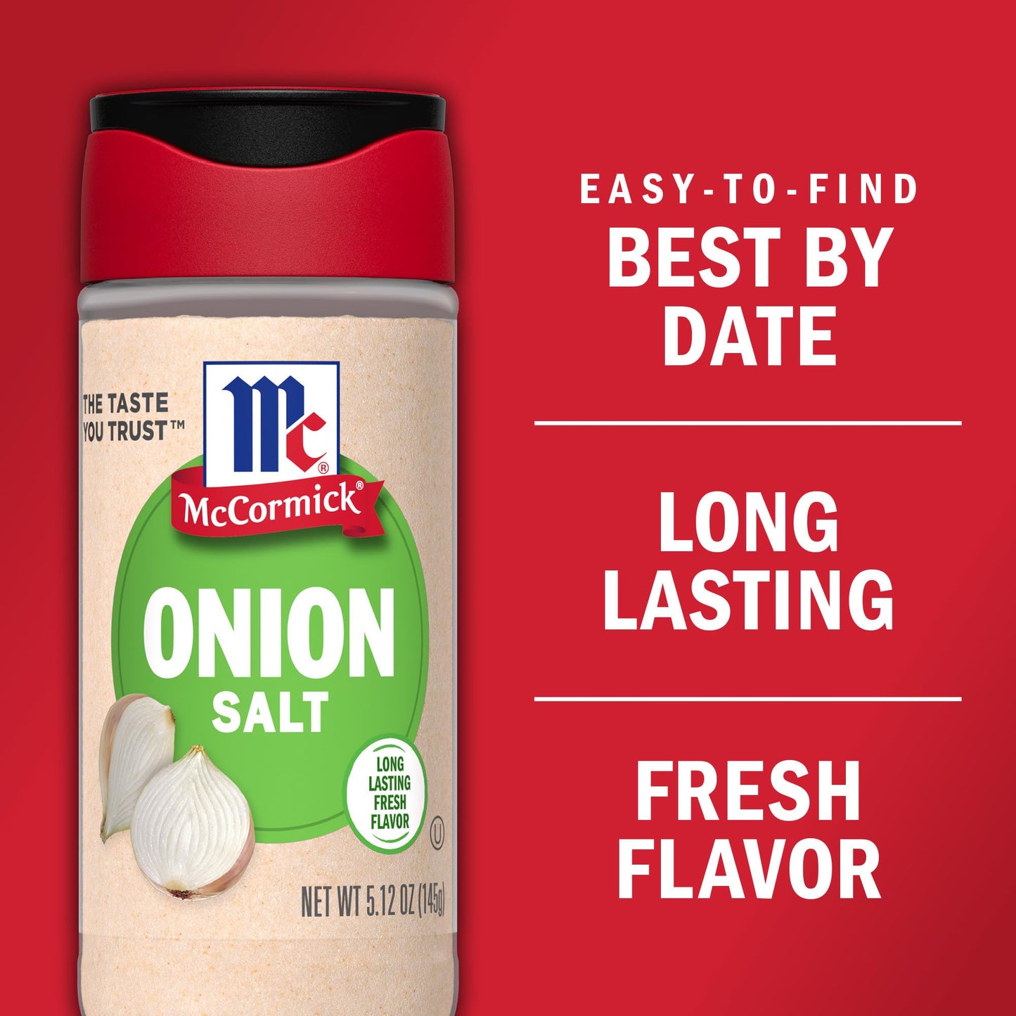 McCormick Onion Salt, 5.12 oz
