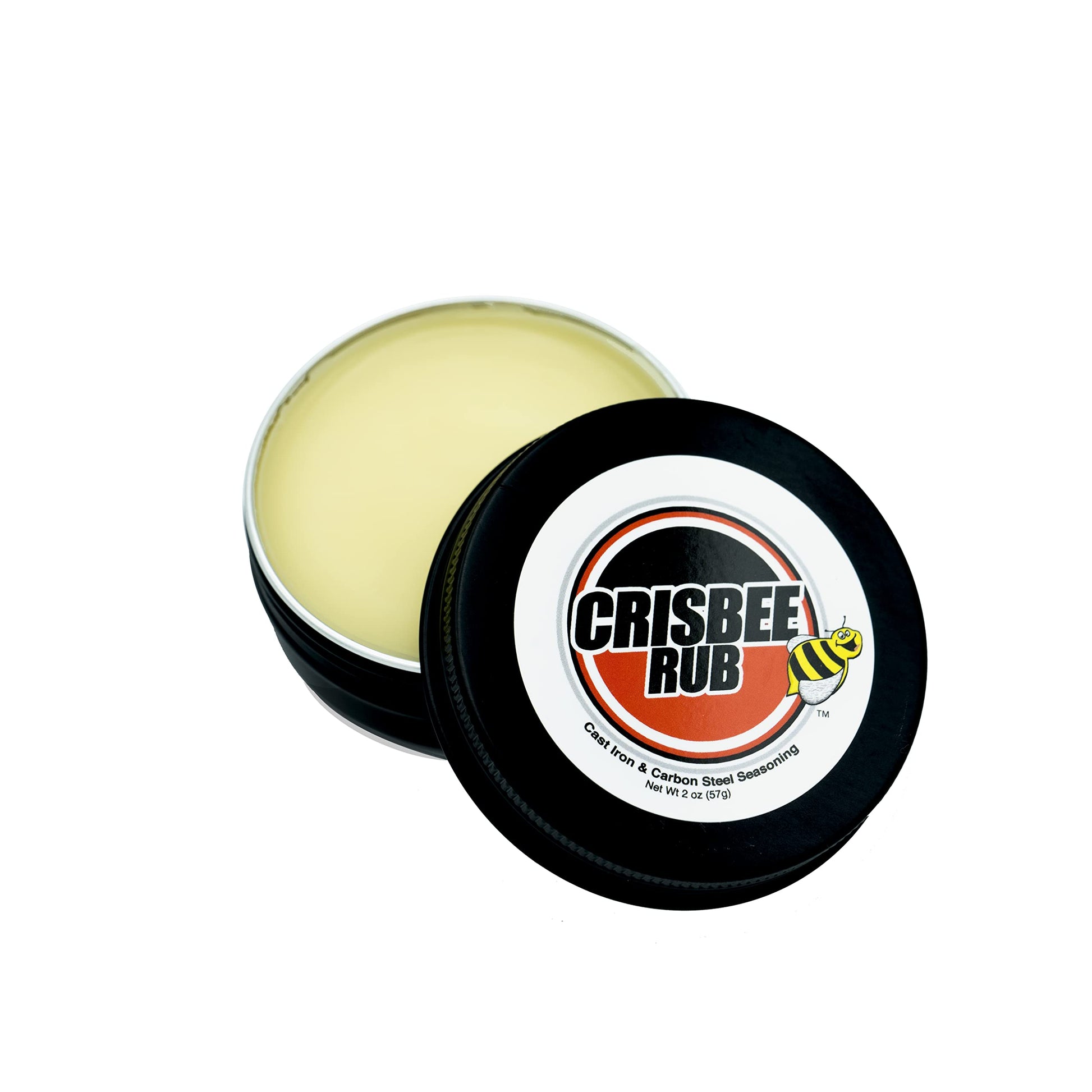 Crisbee Rub Cast Iron Seasoning Oil - 6.6 cm - Made in USA - Non-Stick Skillet Conditioner