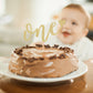 Ahaoray First Birthday Cake Topper - Gold Glitter Love One Birthday Cake Decorating Supplies, Perfect For Baby Shower/Gender Rev