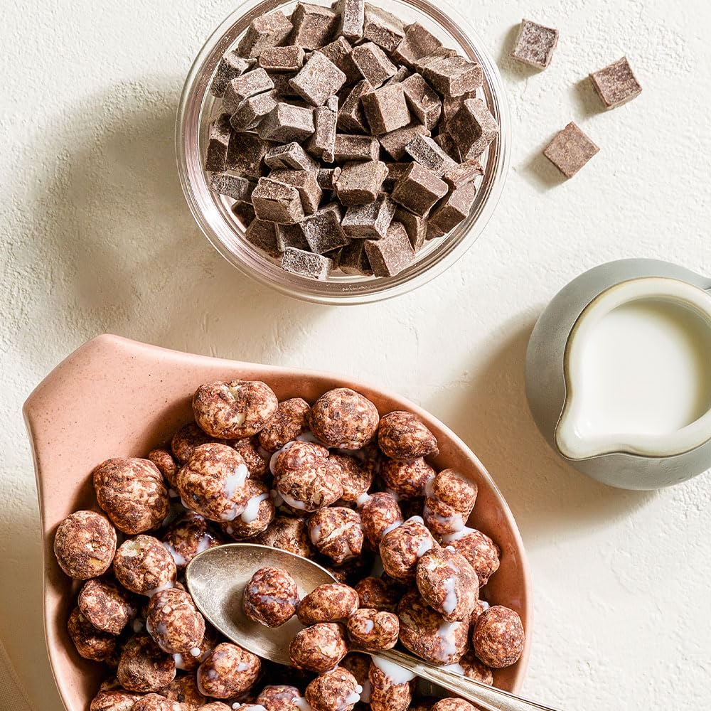 Karma Chocolate Popped Water Lily Seeds - 4g Protein, Gluten-Free, Vegan, Non-GMO - Rich Chocolate Flavor for Healthy Snacking O