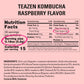 Teazen Raspberry Kombucha Tea, Hydration Drink Mix, Sugar Free, Live Probiotics & Prebiotics, 30 Sticks, 5.29Oz