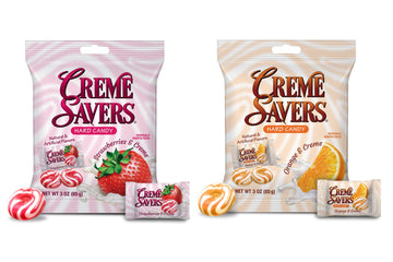 One Orange And Creme, Strawberry And Creme 3Oz Bundle | The Original Classic Creme Savers Featuring The Taste Of Fresh Fruit And