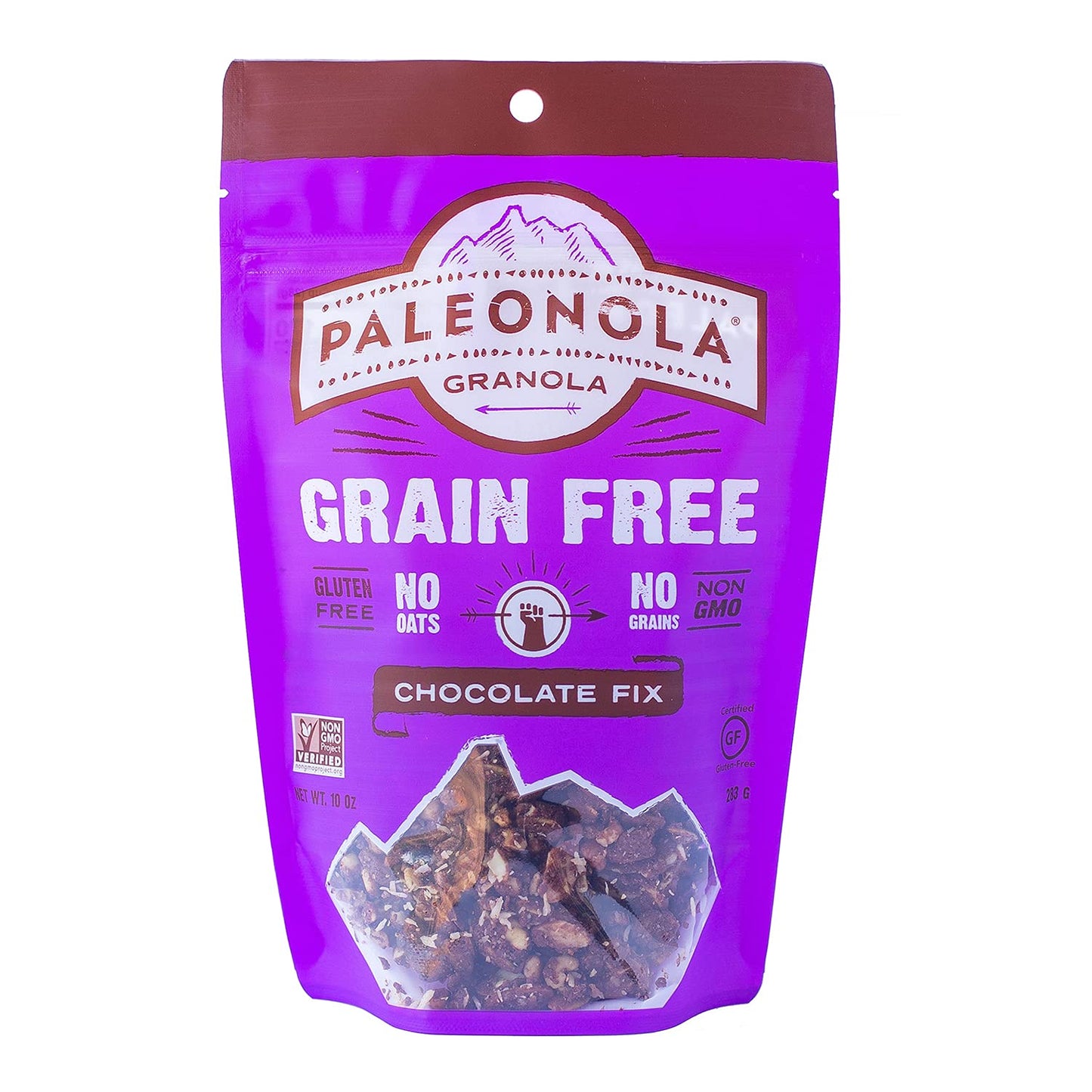 Paleonola Grain Free Granola Chocolate Fix Flavor | Gluten Free, Non-GMO, Dairy Free, No Refined Sugars, 10 Oz Bags