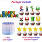 14Pcs Mario Cake Topper For Mario Birthday Party Supplies