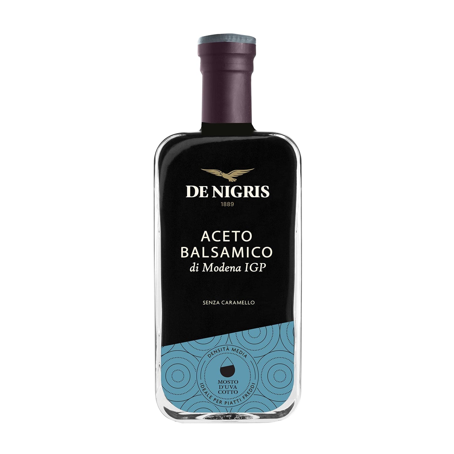 De Nigris Balsamic Vinegar Of Modena Excellence Line - Silver Eagle (45% Grape Must) 8,5 Oz (250Ml) | Balsamic Vinegar From Mode