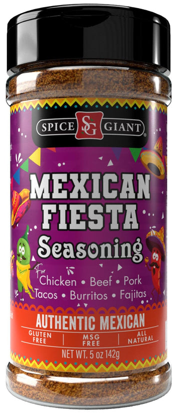 Mexican Fiesta Seasoning 5 oz | Mexican Spice | All Purpose, Chicken, Beef, Pork, Seafood & More Seasoning | Tacos | Burritos | 