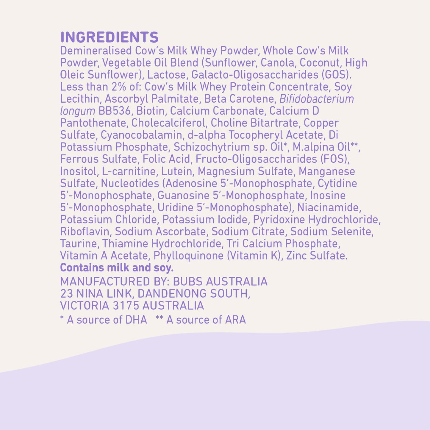 Bubs Essential Infant Formula, With Iron, Cow Milk-Based Powder, For Infants 0-12 Months, Made With Non-Gmo Milk, 20 Oz