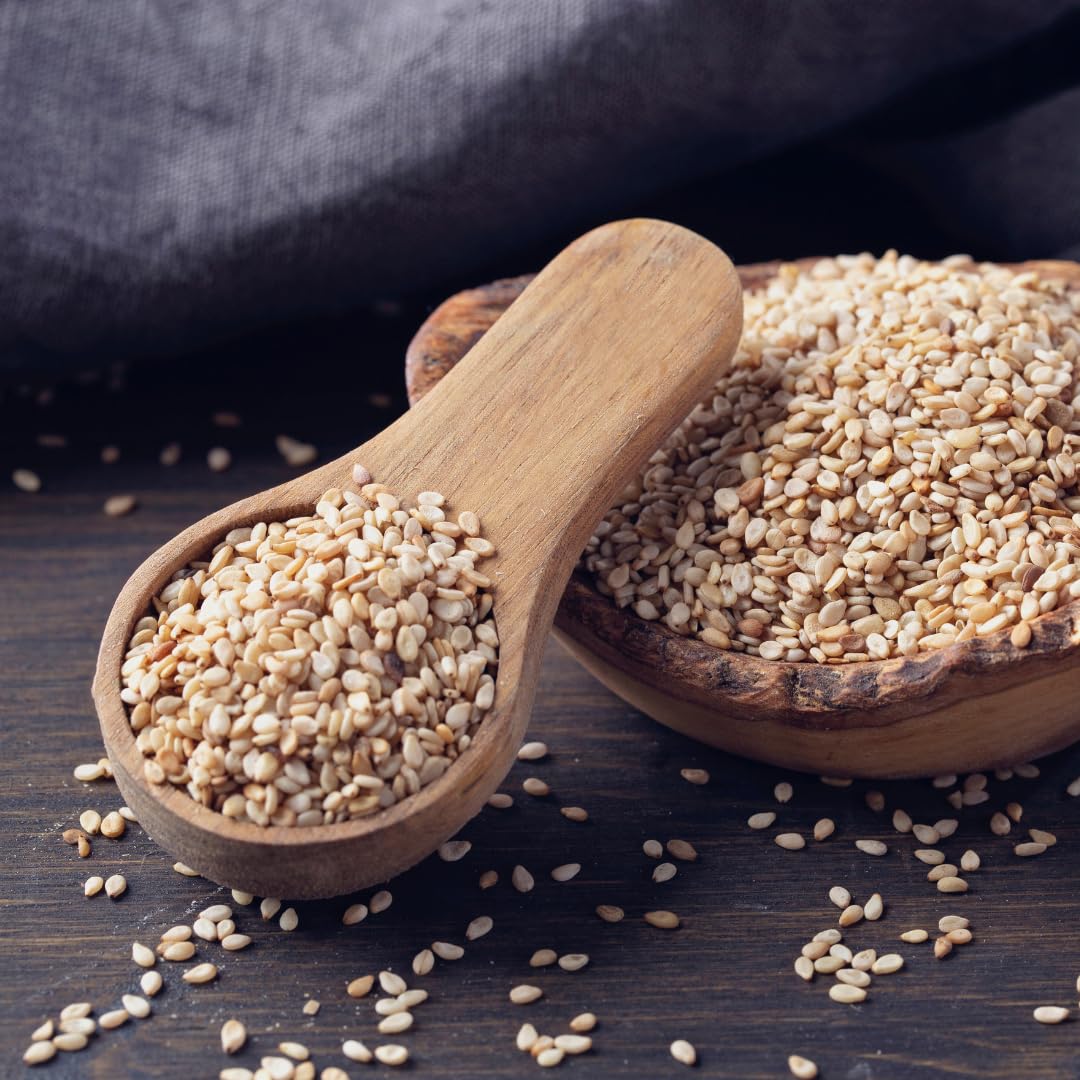 Granaroma White Sesame Seeds, 13.9 Oz, Garnish & Seasoning, Versatile Seeds, Nutty Flavor