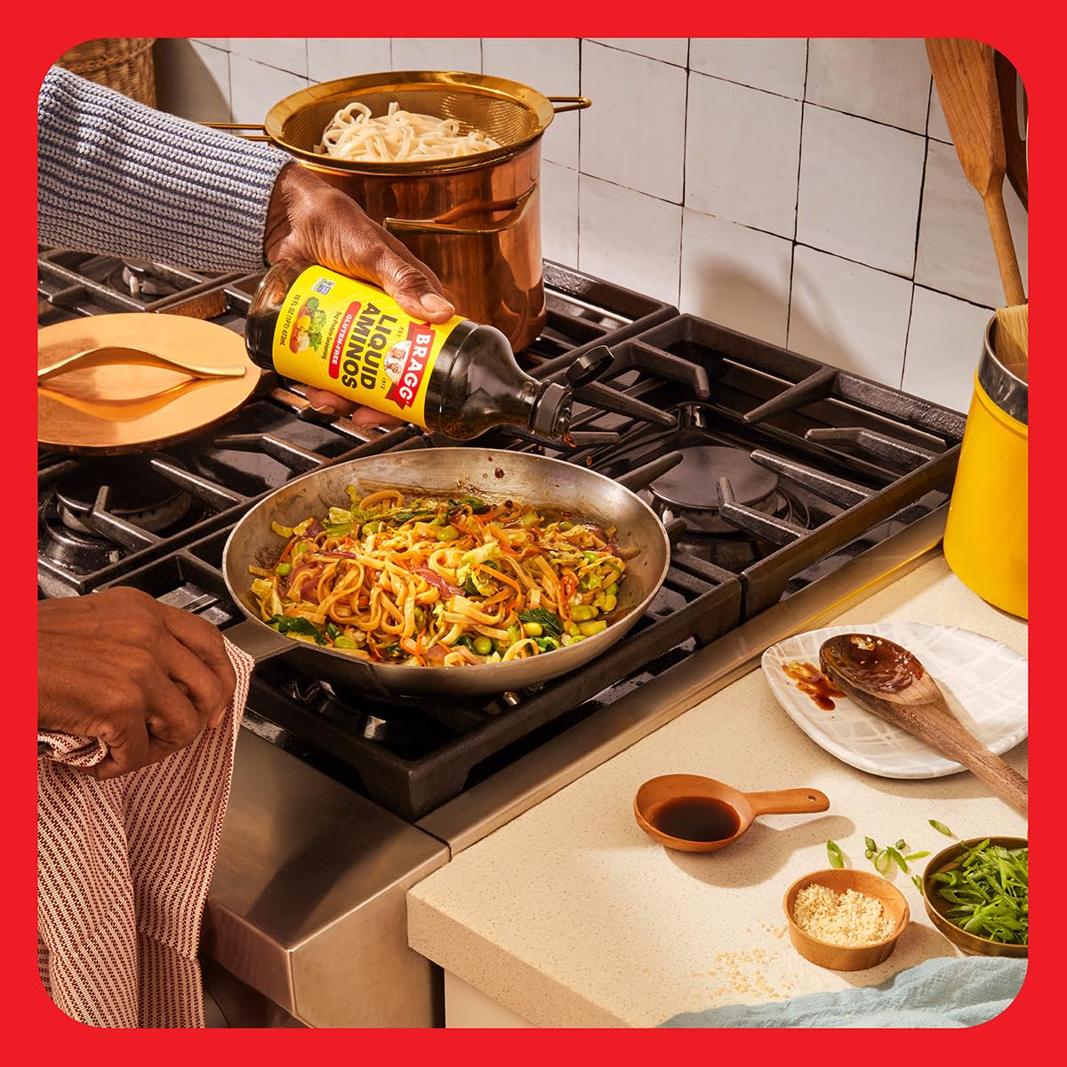 Bragg Liquid Aminos All Purpose Seasoning - Soy Sauce Alternative - Gluten Free, No GMOs, Kosher Certified, 1 Gallon