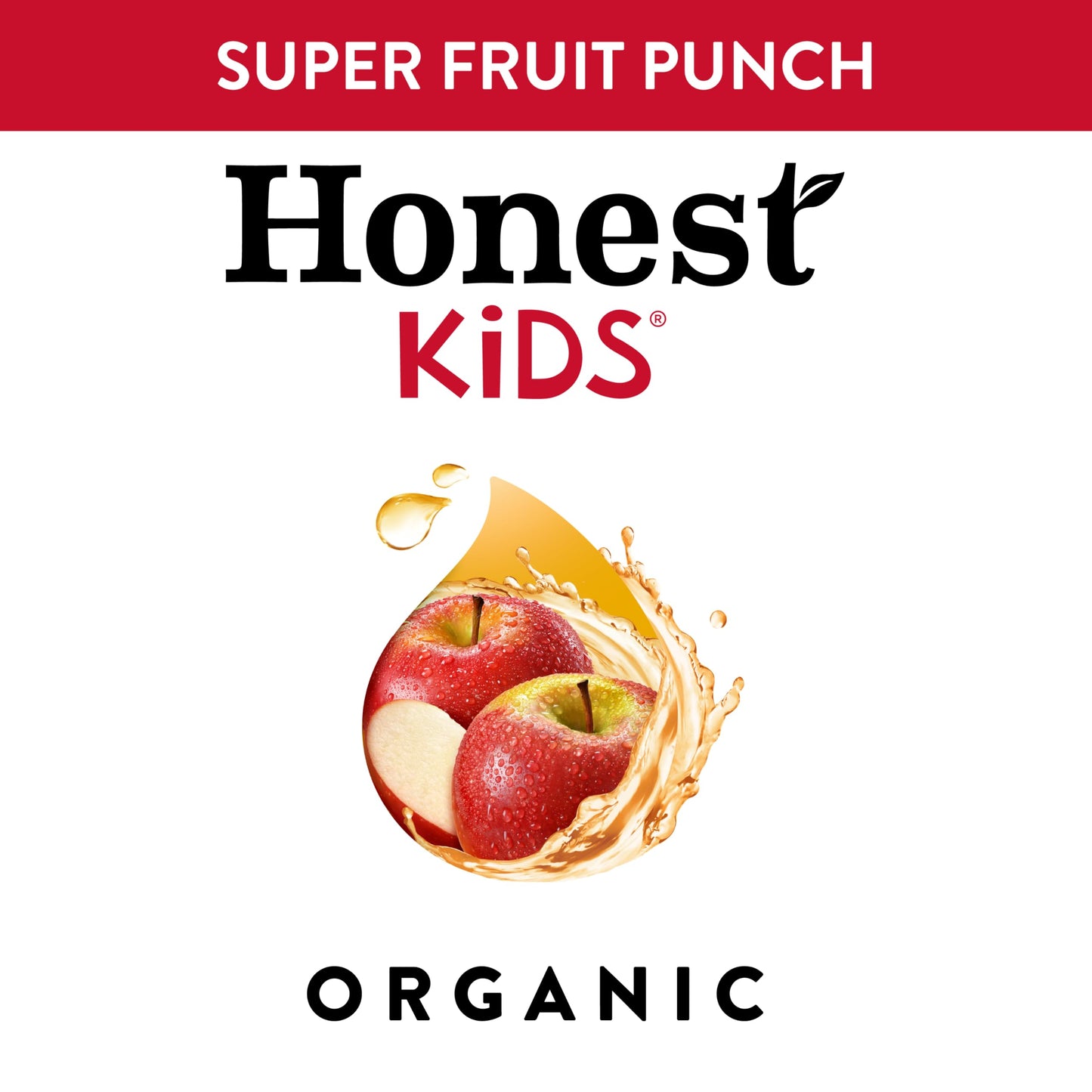Honest Kids, Organic Super Fruit Punch, 6.75 Fl Oz Pouches, 8 Pack