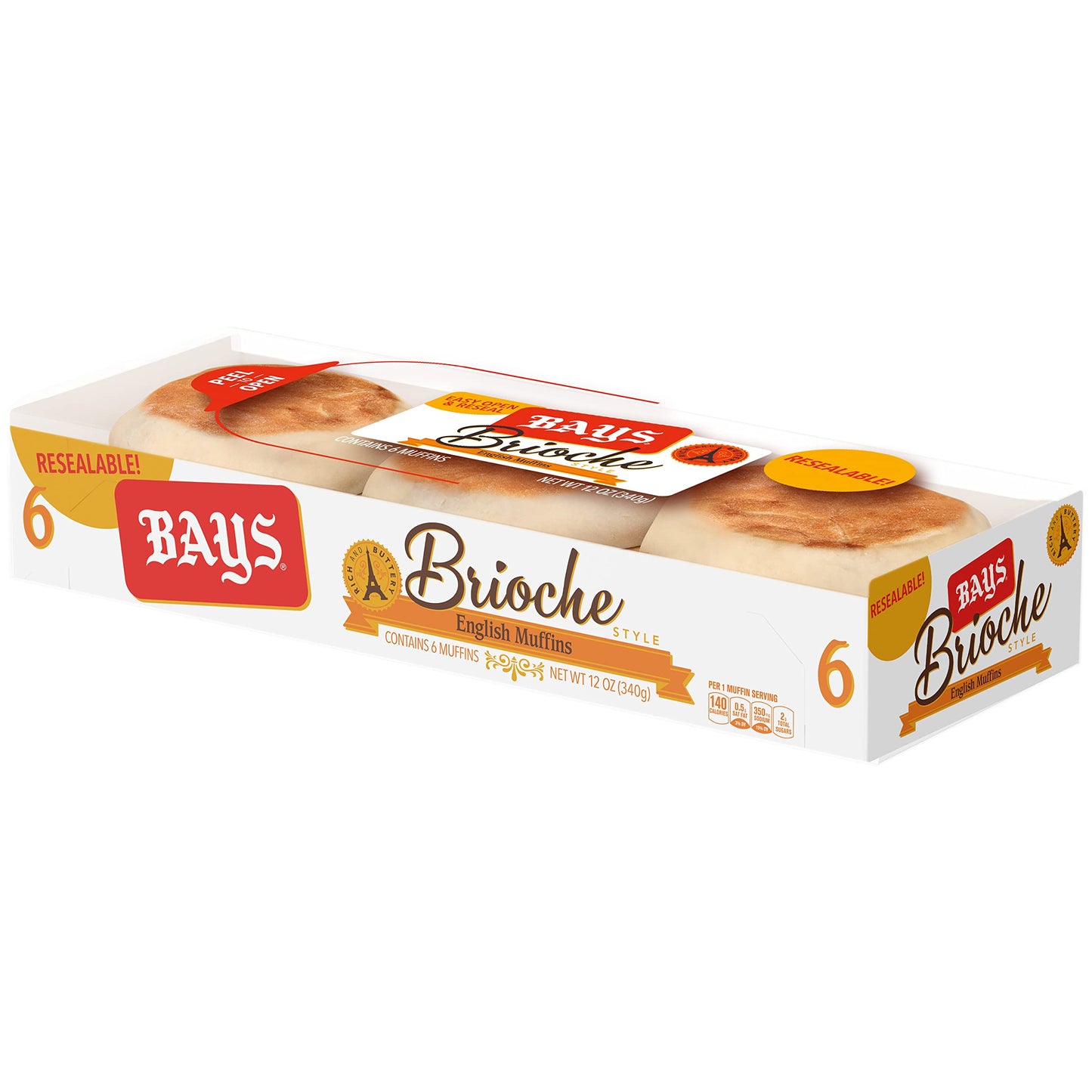 Bays Brioche English Muffins | 1 pack (6 count)