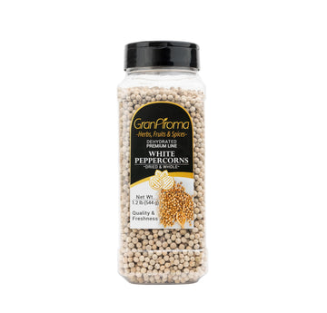 GranAroma White Peppercorns, Sauces & Soups, Bright Flavor, Versatile Spice (1.2 Pound)