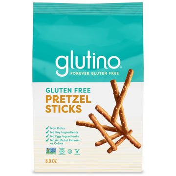 Gluten Free By Glutino Pretzel Sticks, Delicious Everyday Snack, Lightly Salted, 8 Ounce