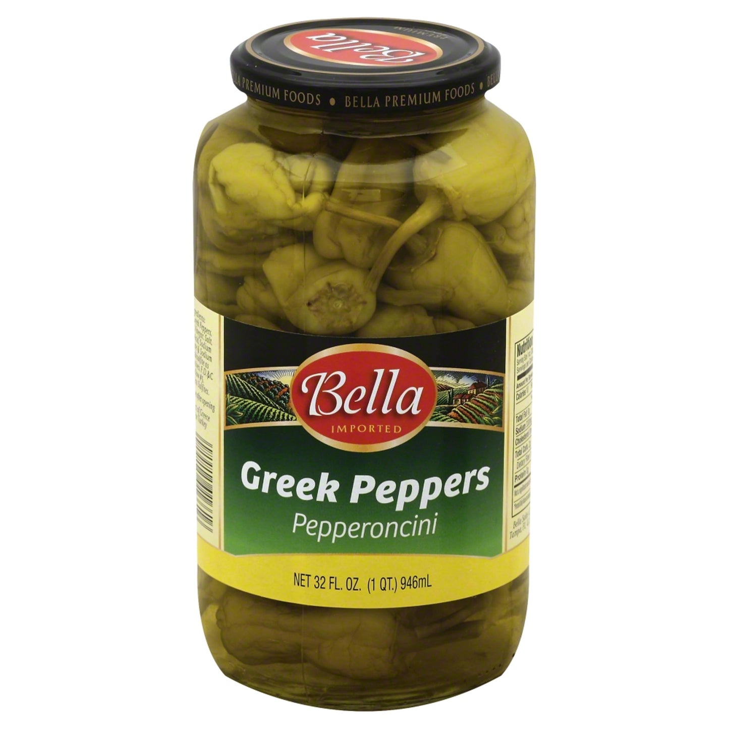 Bella Pepperoncini Greek Salad Pepper, 32 Ounces (Pack of 6)