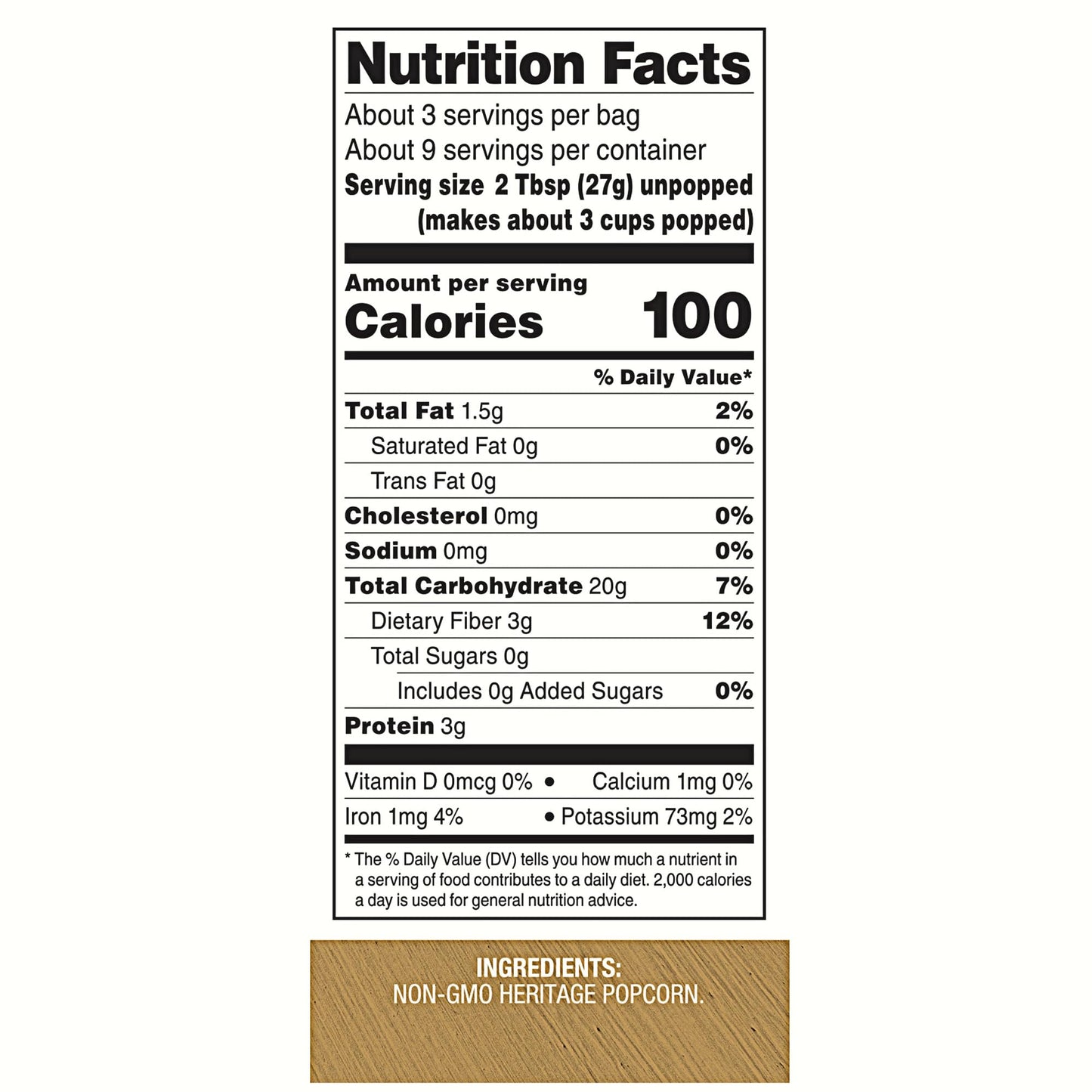 Black Jewell Gourmet Microwave Popcorn, Healthy Popcorn Snack, No Salt No Oil, 8.7 Ounces (Pack of 1)